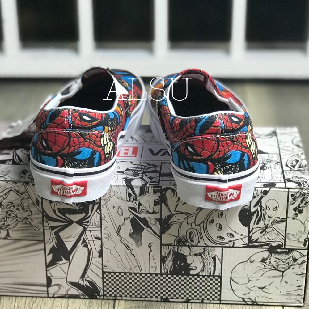 NWT VANS&Marvel Classic Slip ON Spider ManW AUTHEN - Picture 6 of 8